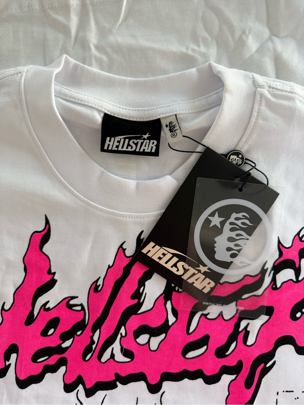 Hellstar Is This What Heaven Sounds Like White T-Shirt NWT Size XL - Picture 5 of 8